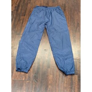 Vintage JC Penny USA Olympic Nylon Track Pants Mens Large Blue Zip Ankle Pockets
